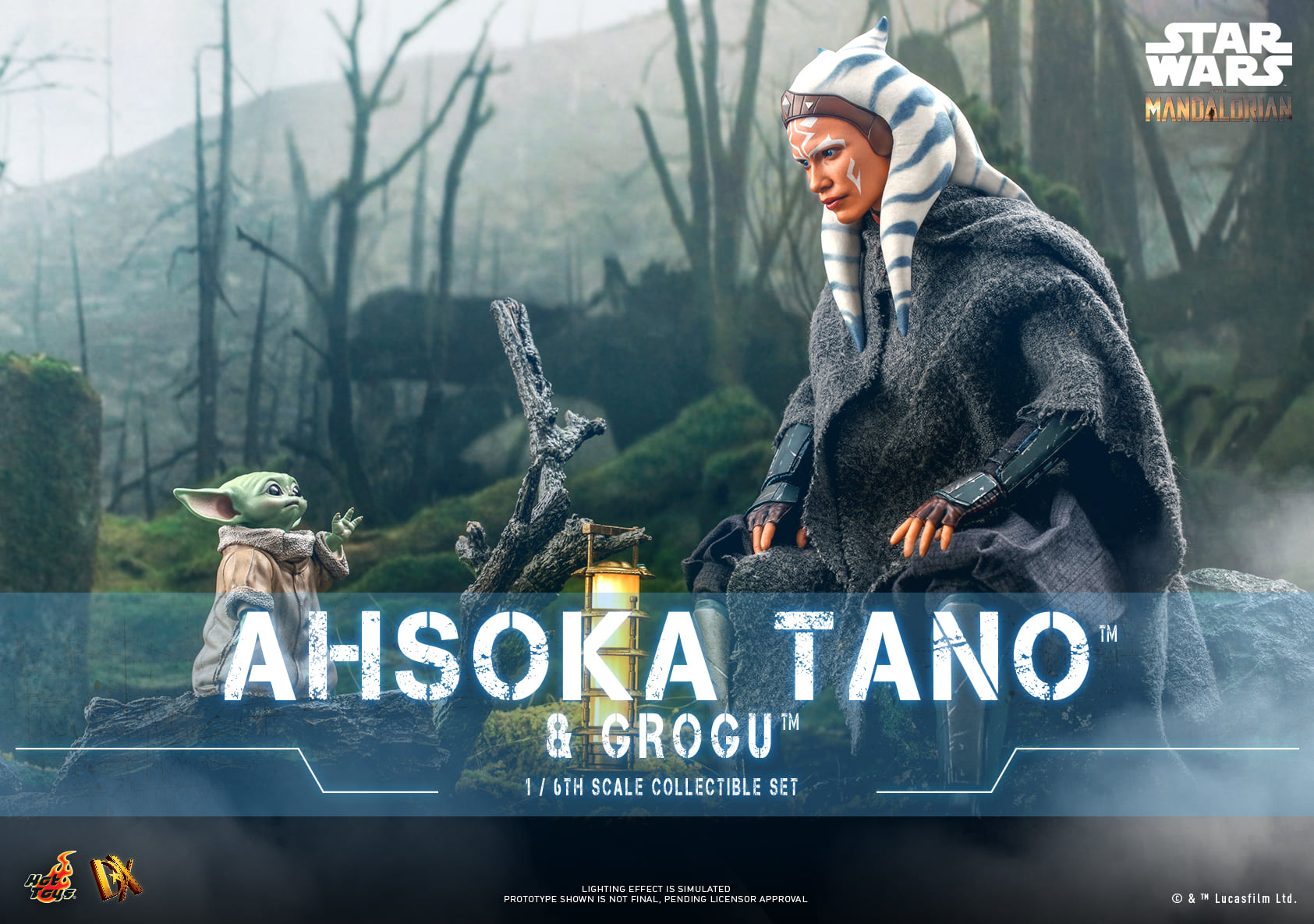 Hot Toys Star Wars: The Mandalorian Ahsoka Tano and Grogu DX 