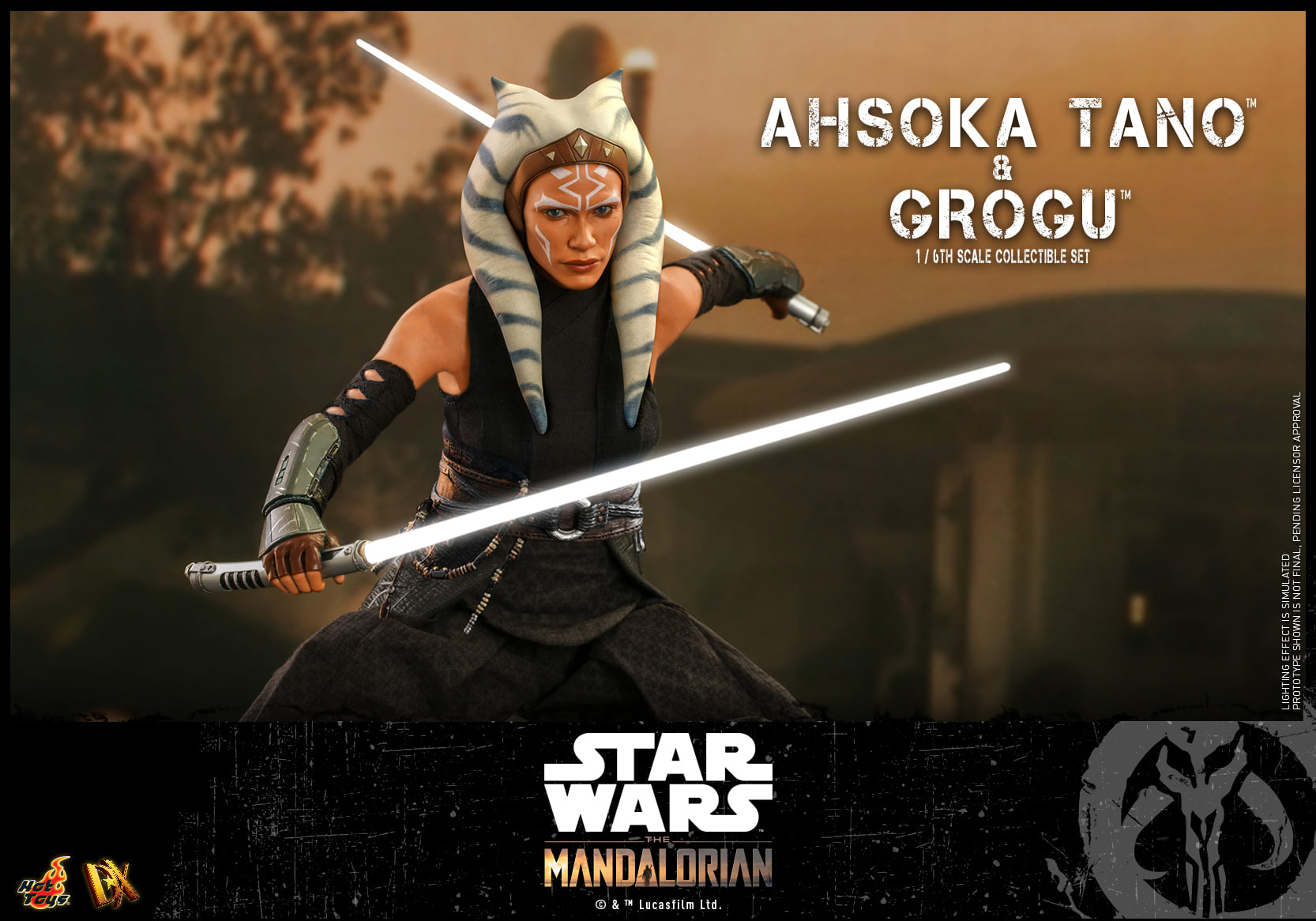 Hot Toys Star Wars: The Mandalorian Ahsoka Tano and Grogu DX 