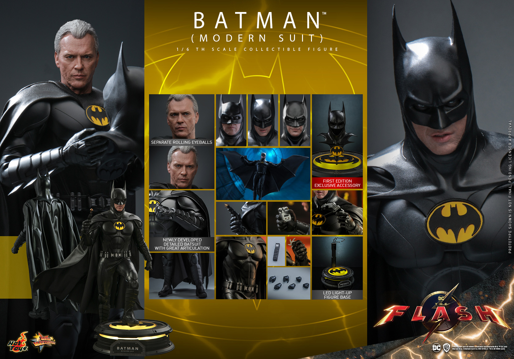 Preorder! Hot Toys MMS712 The Flash – Batman (Modern Suit) 1:6th Scale –  Pop Collectibles