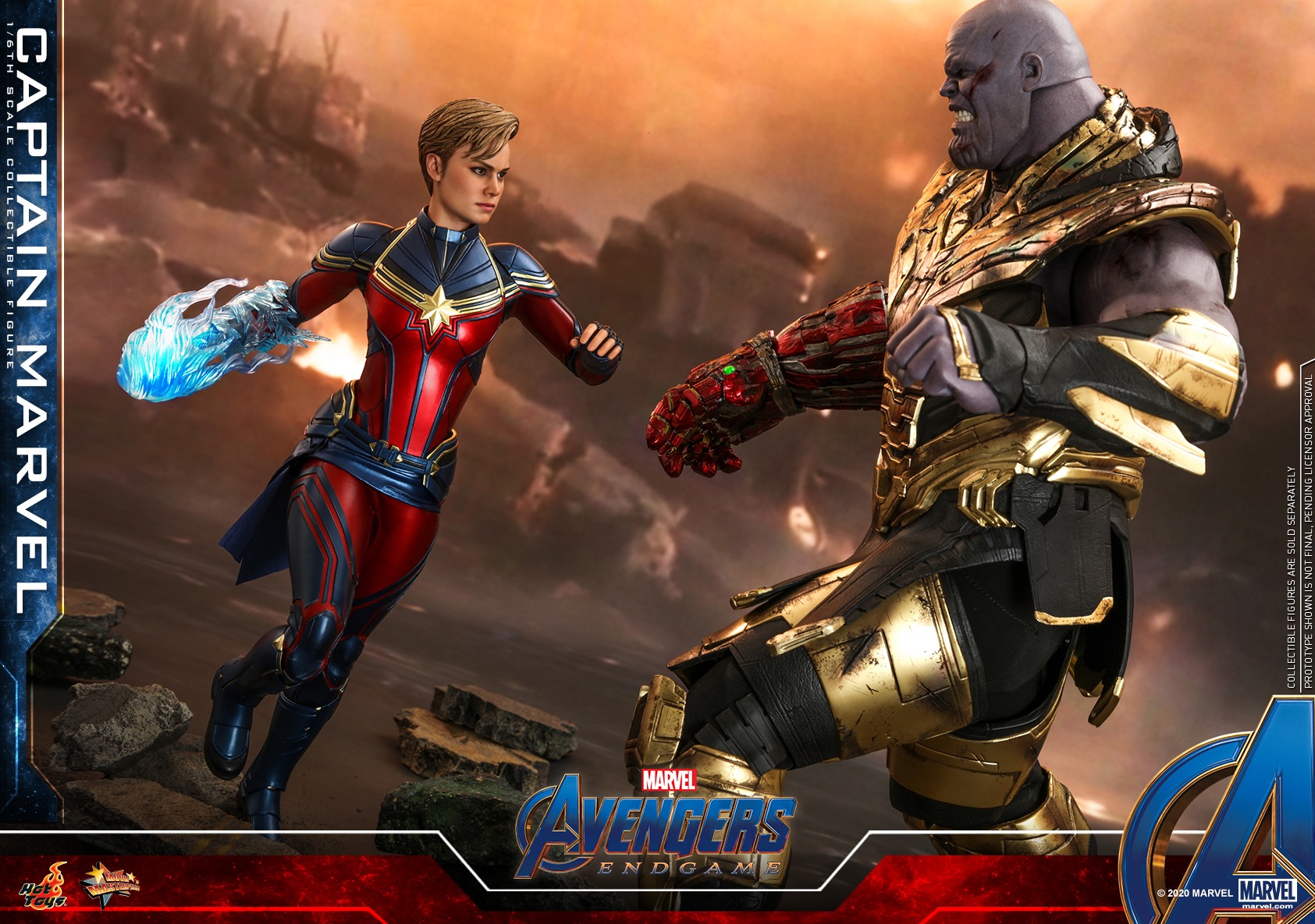 Hot Toys Captain Marvel Avengers: Endgame Movie Masterpiece Series 