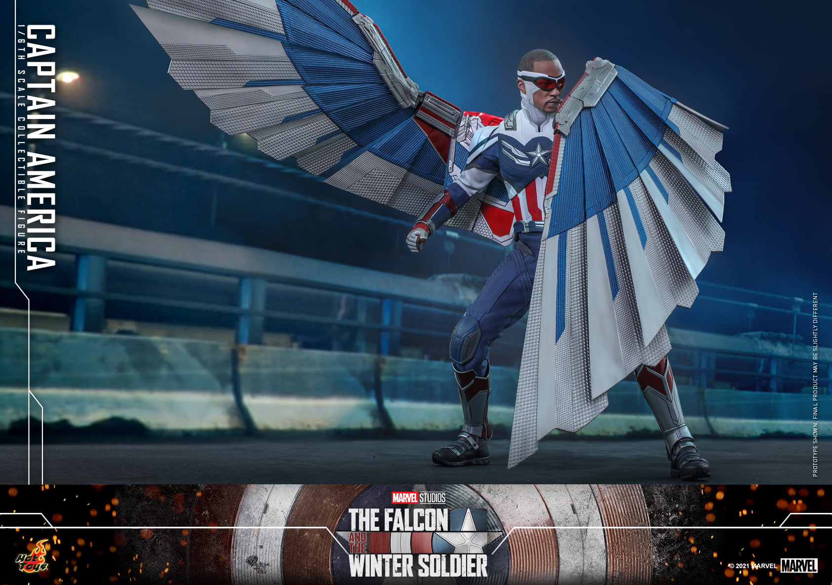 Hot Toys TMS040 Marvel The Falcon and the Winter Soldier Captain
