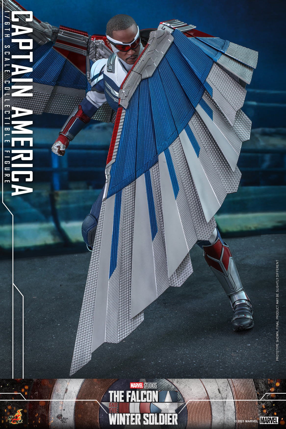 Bandai Figurina SH Figuarts Captain America Da The Falcon And The Winter Soldier, 17 Cm
