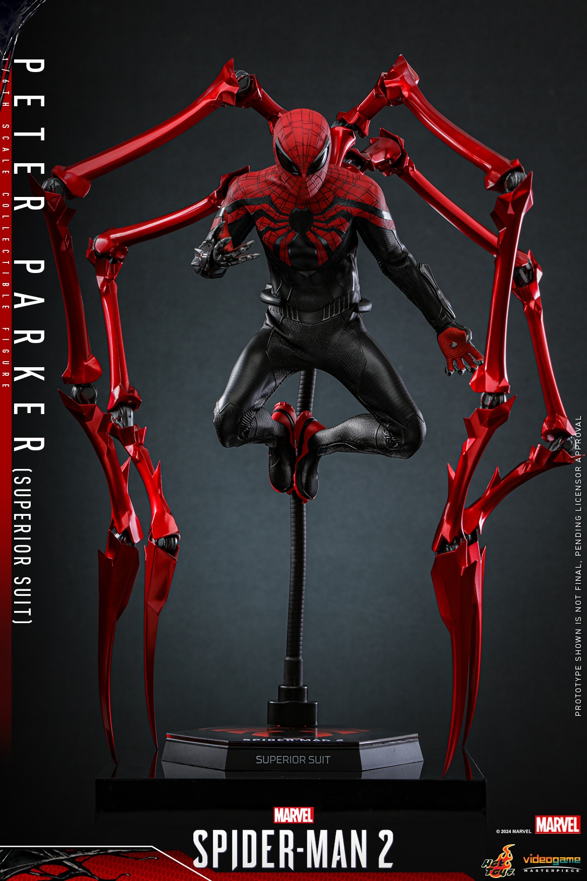 Hot Toys Marvel Spider-Man 2 Peter Parker (Superior Suit) Sixth 