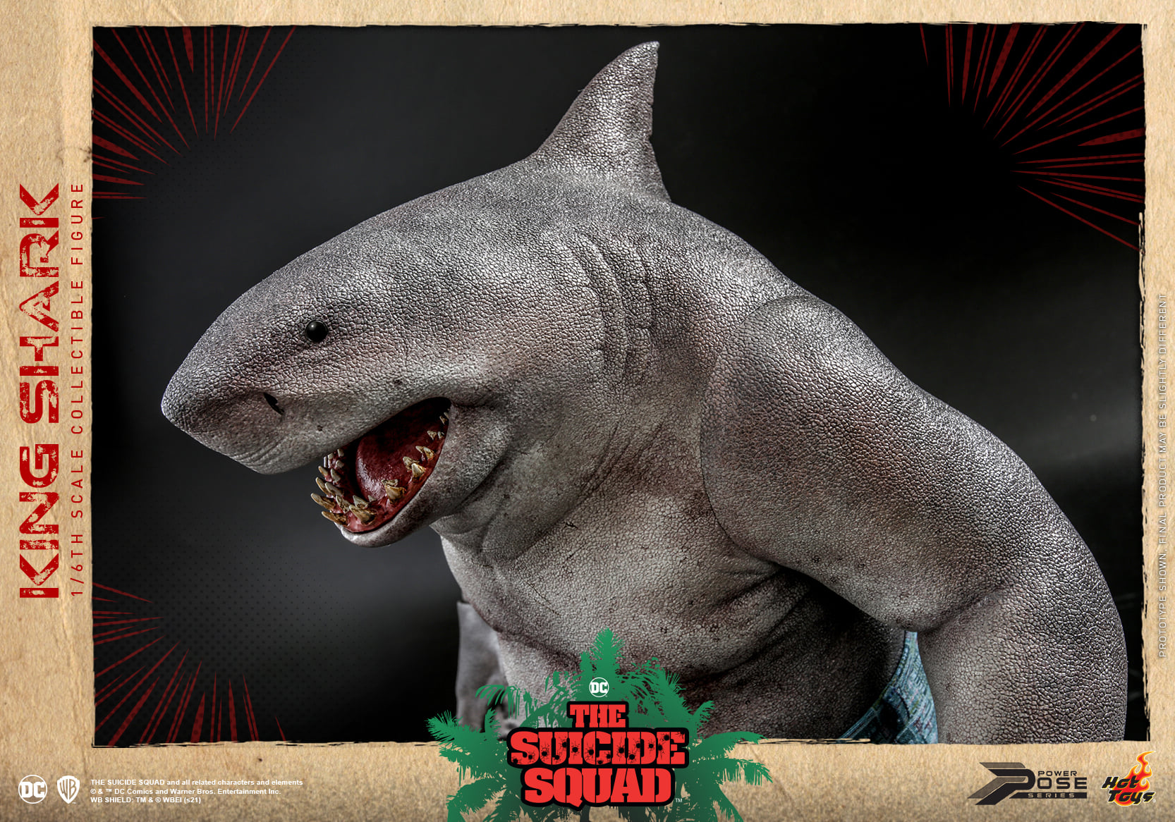 Hot Toys Suicide Squad King Shark Power Pose Series Sixth Scale 