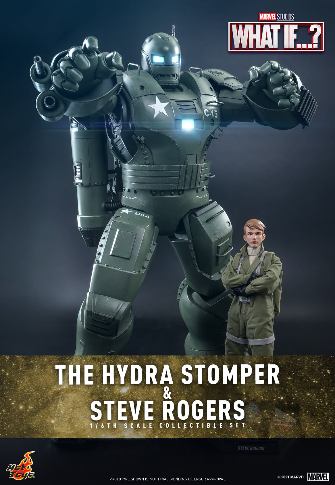 Hot Toys Marvel What If? Hydra Stomper and Steve Rogers Television 