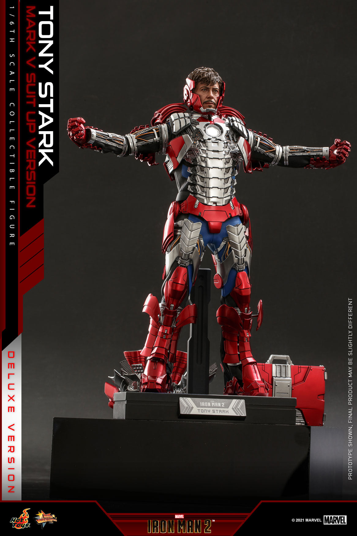 HOT TOYS MMS 273 Iron Man 2 Tony Stark avec accessoires de création de réacteur à arc NEUF EUR 258,72 - FR