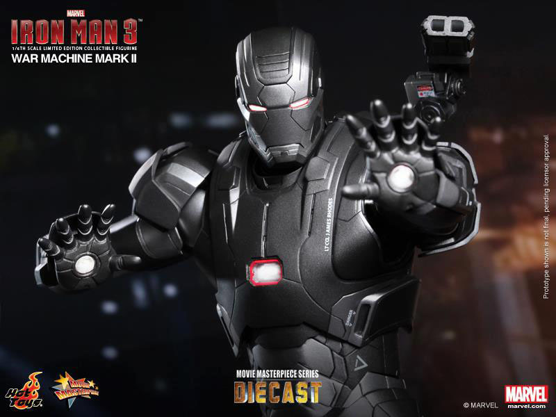 Hot Toys Iron Man 3 War Machine Mark II Diecast Movie Masterpiece 