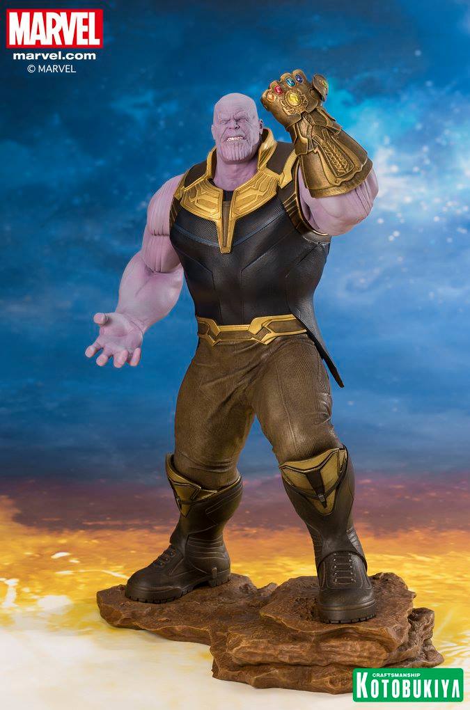 Kotobukiya Thanos Statue – Figura De Colección 1/10 De Marvel Avengers, 28 Cm De Altura Y Diseño Basado En Adi Granov