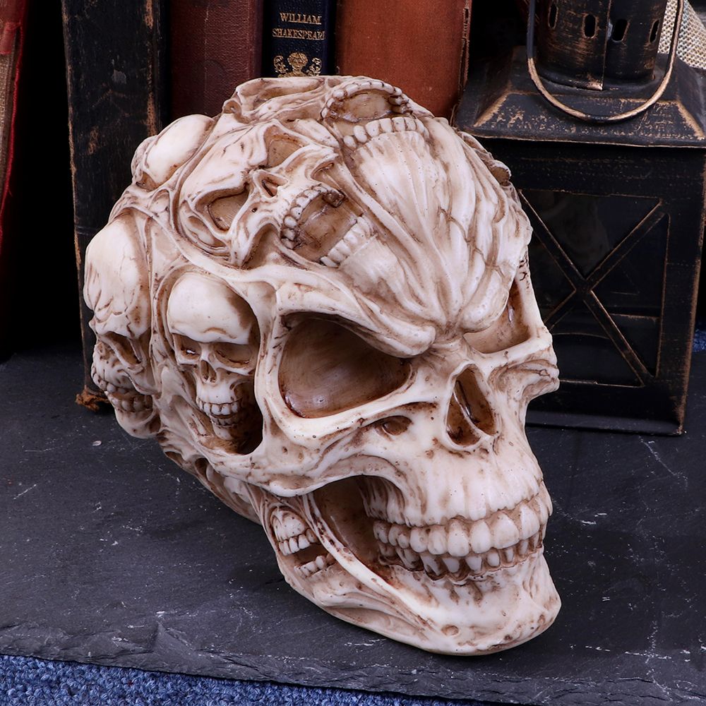 Nemesis Now Targa Da Parete Devils Ram's Skull Petrine Cross - James Ryman - 30,5 Cm (Rosso) - 3